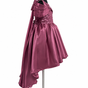 Elegant Maroon Satin BallGown