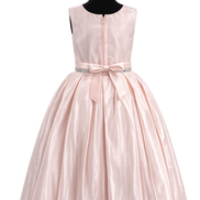 Blush Pink Bow Princess Party Dress
